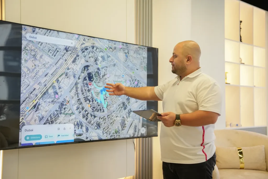 Reviewing a project on screen